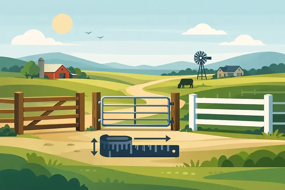 Farm Gate Sizing Guide for Rural Properties