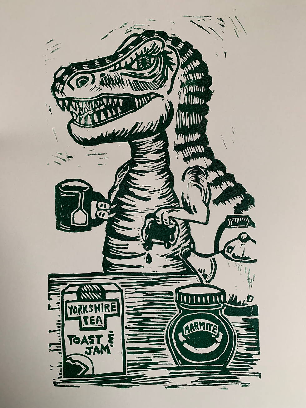 Thumbnail: 11x14 Hand Carved Block Art Prints 