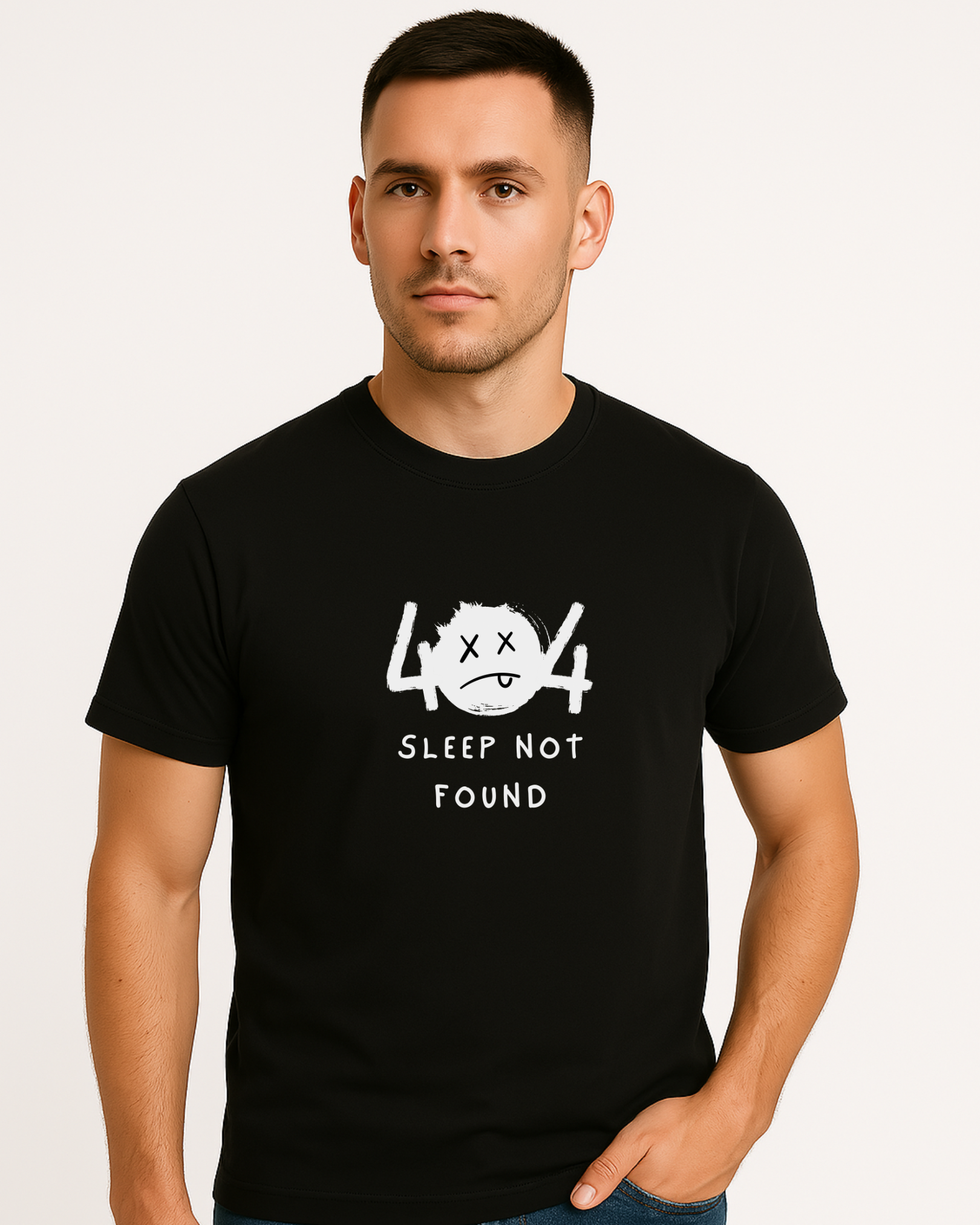404 Sleep Not Found — Unisex Tech Humor Tee