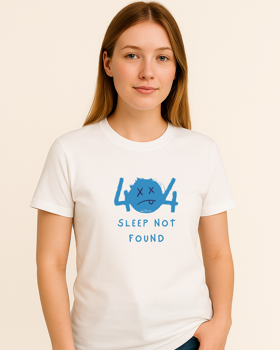 Thumbnail: 404 Sleep Not Found — Unisex Tech Humor Tee