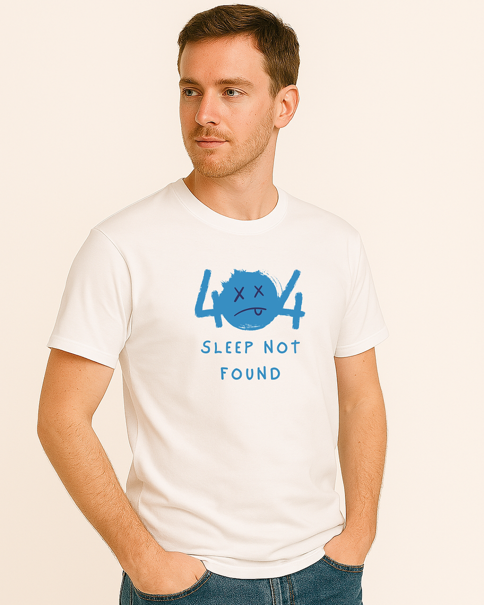 Thumbnail: 404 Sleep Not Found — Unisex Tech Humor Tee