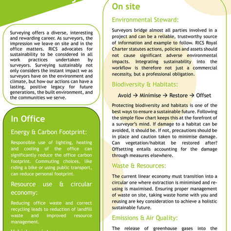 3DES Launches 'Surveying Sustainably' Initiative