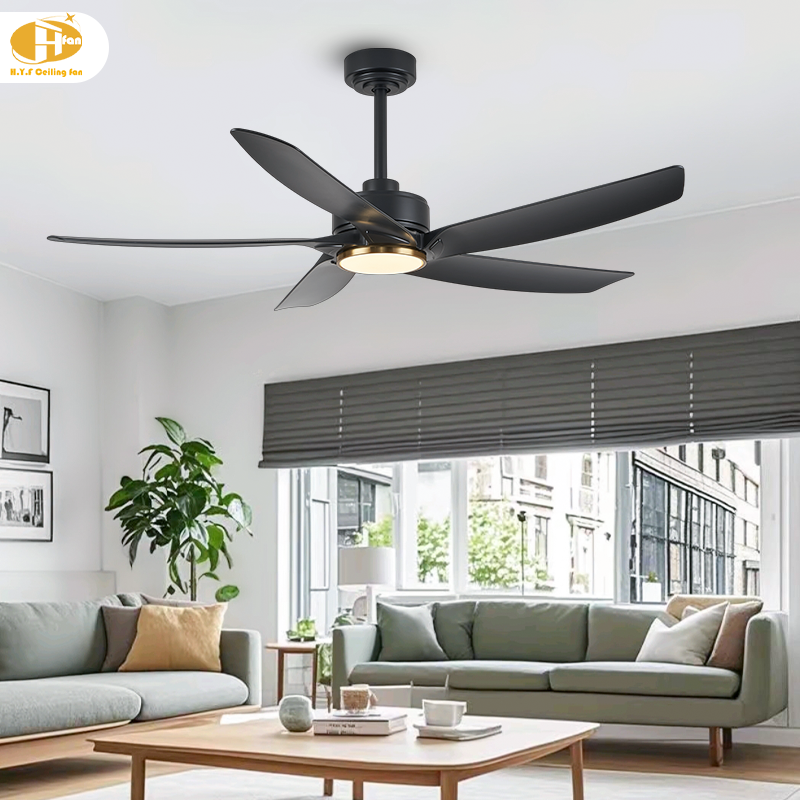 52-Inch Ceiling Fan with LED Light, 5 ABS Blades and DC Motor