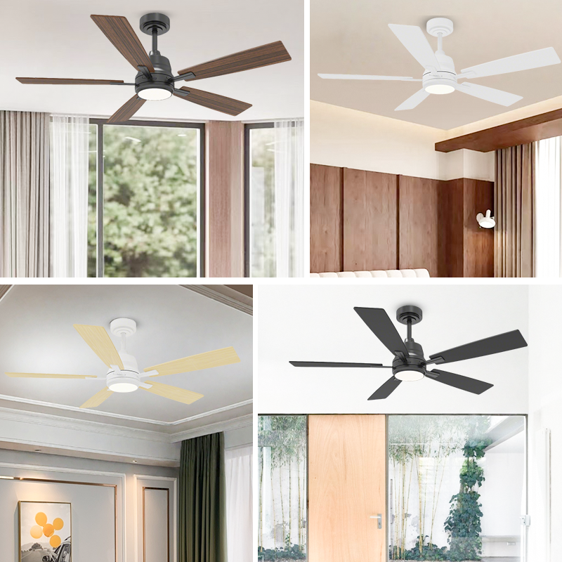ABS Ceiling Fan with LED Light, Reversible DC Motor and Remote