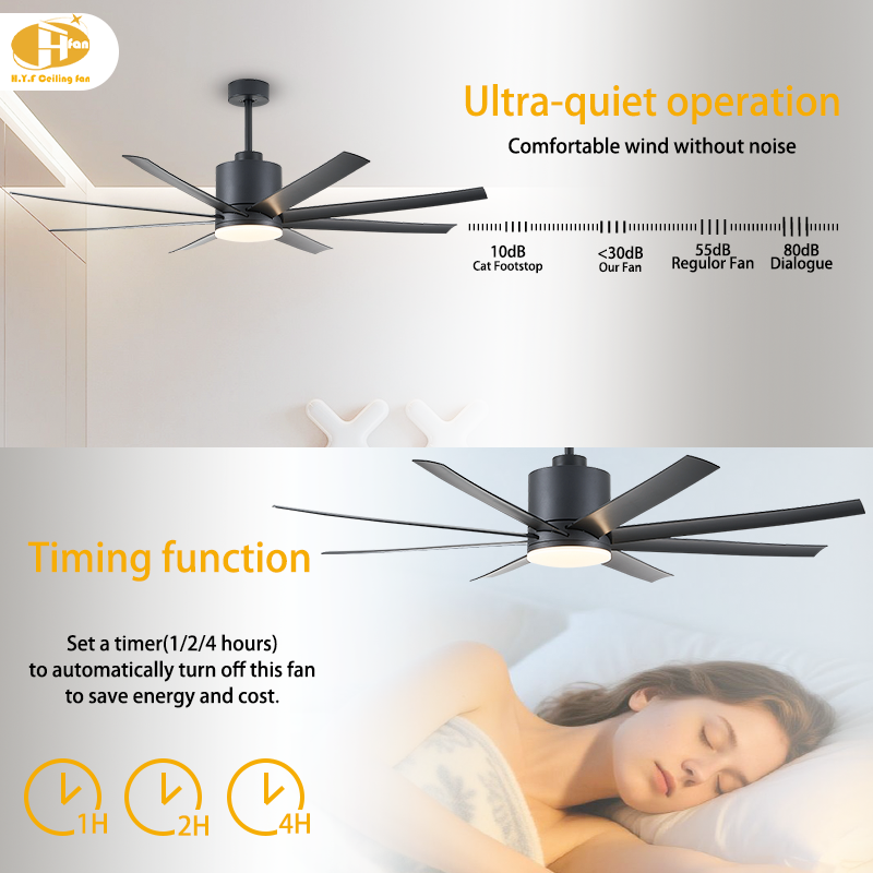 תמונה ממוזערת: Factory Direct 60/72-Inch 8 Blades Fan Chandelier