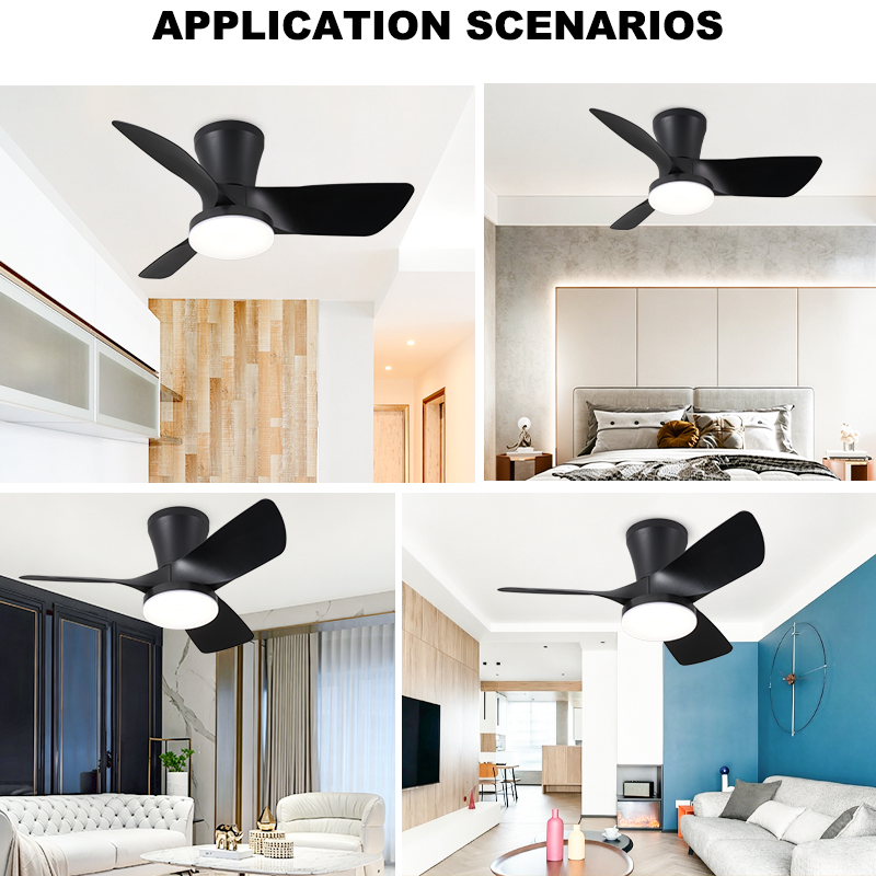 תמונה ממוזערת: 3 Curved ABS Blades, Quiet Reversible DC Motor &Remote Control for Small Bedroom