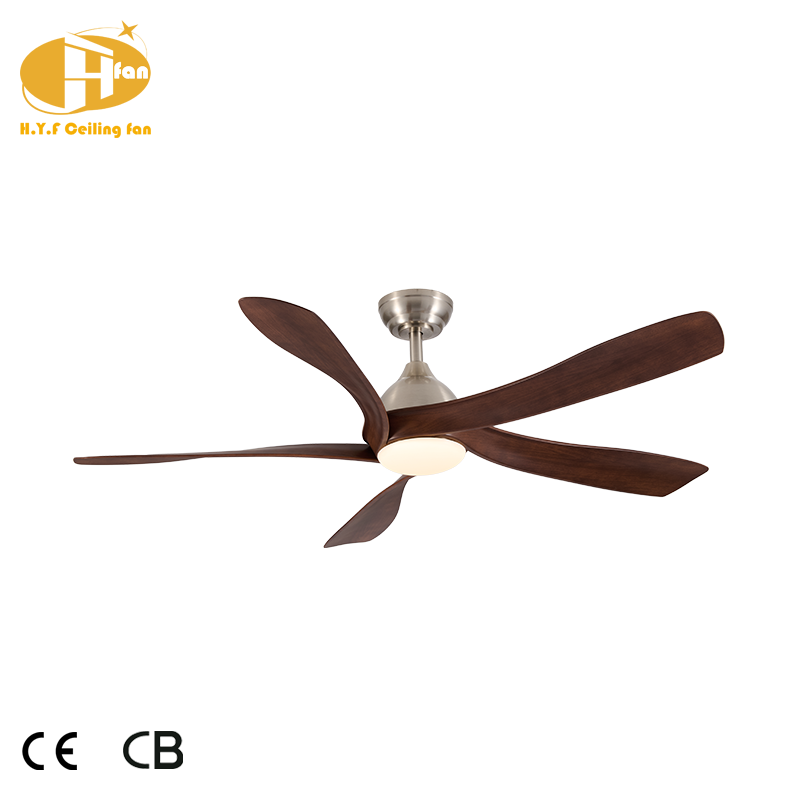 Miniature : Dark Walnut Wood Grain Ceiling Fan Light Reversible DC Motor for Farmhouse