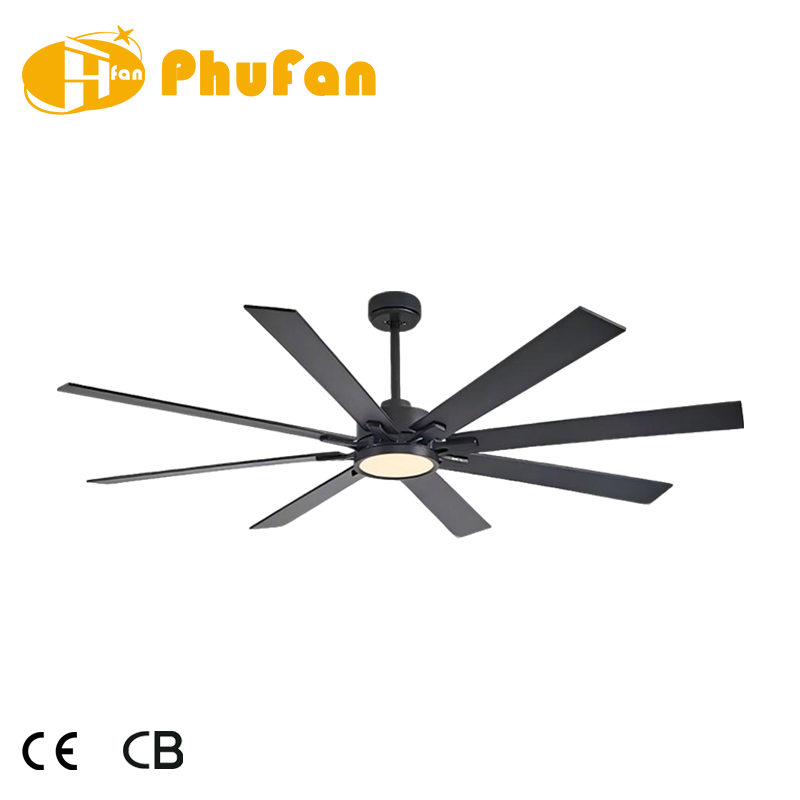 섬네일: Large Ceiling Fan with Ligh Remote Control Reversible DC Motor Open Plan Space