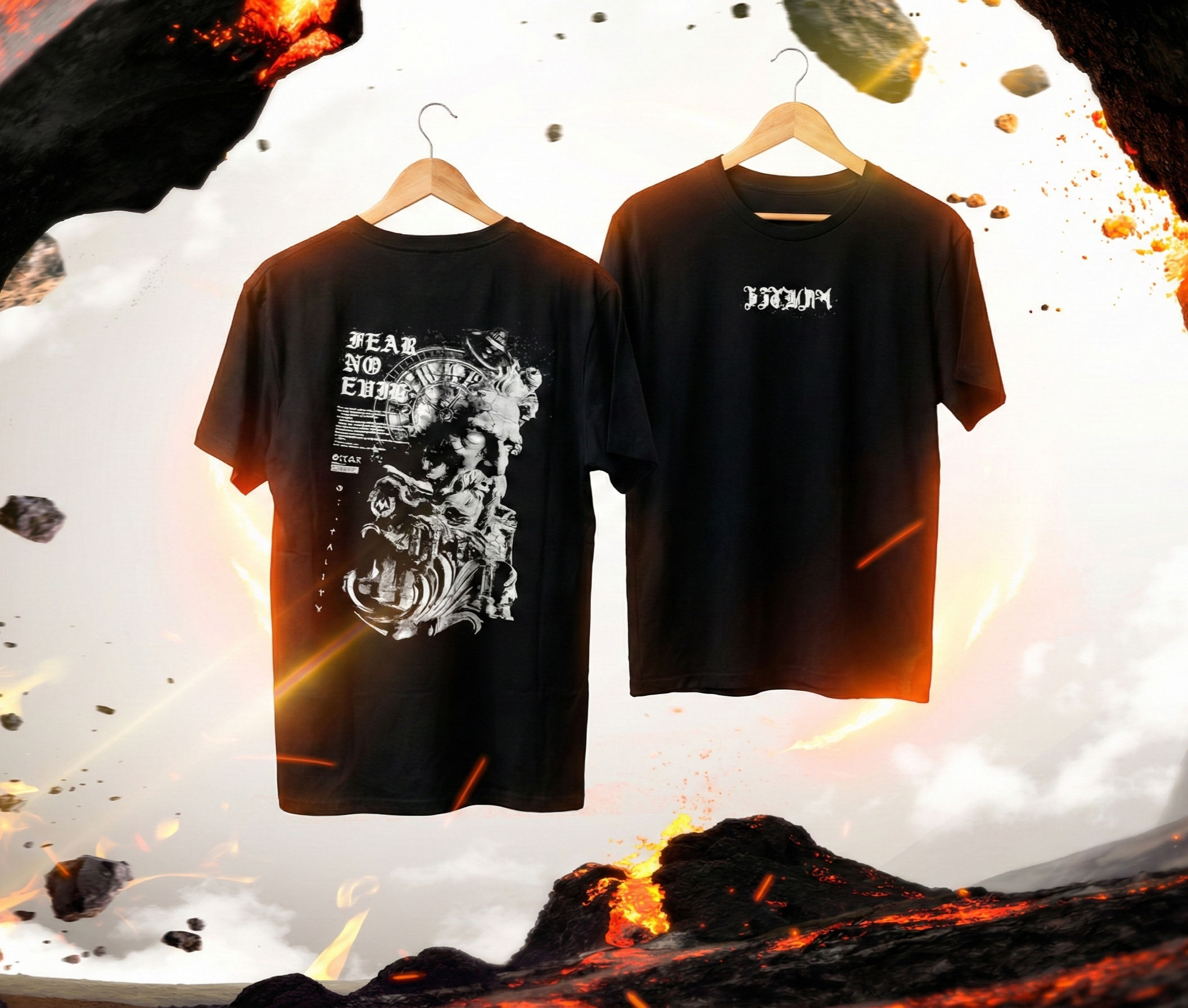 Oversized "FEAR NO EVIL" Fitway Originais - GG