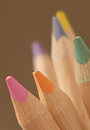 foto de pontas de lápis de cor