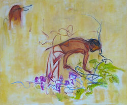 © Joan Cullen, Sana'a, Tailleur de pierre2, 2014, huile sur lin, 60x73cm.JPG