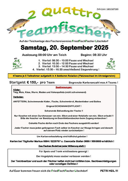 FFFL_8 2.Quattro Teamfischen 2025, FFFL,Friedfischfischer Litschdorf, Teich Litzelsdorf