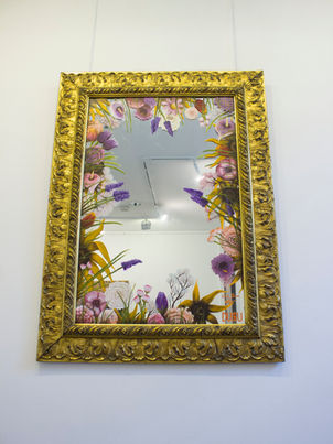 Acrylic painting on Mirror