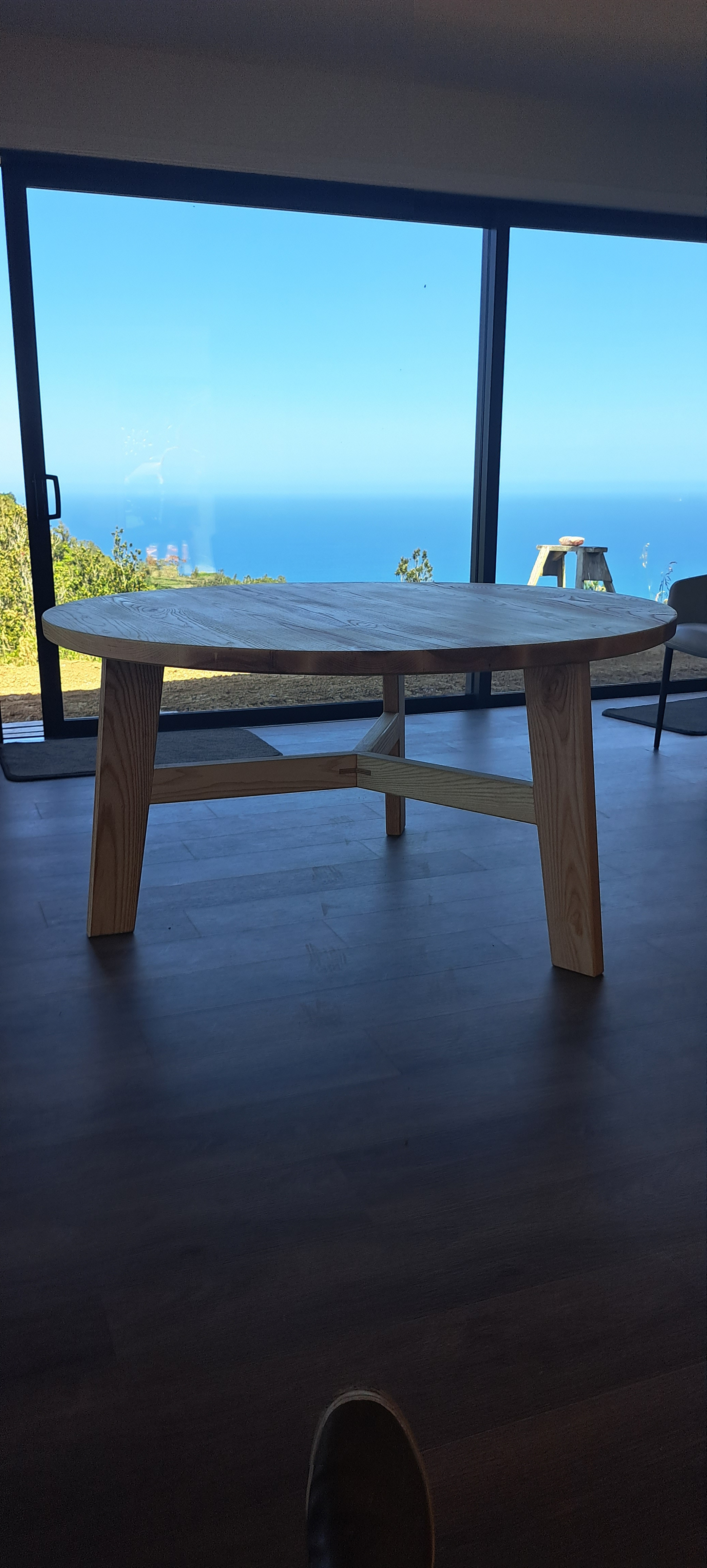 White Ash Round Dining Table