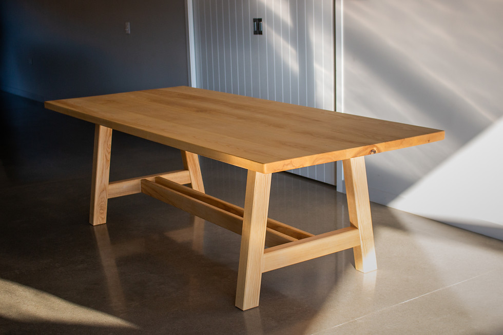 American Ash White Dining Table