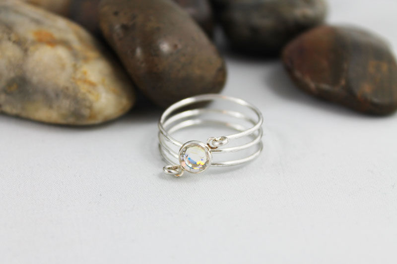 Thumbnail: Silver Wire Wrapped Ring