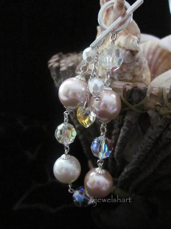 Thumbnail: Large Pearl Crystal Bracelet