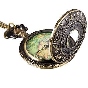 Mudder Bronze 12 Constellation Cover Map Antique