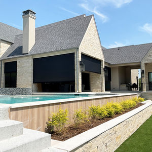 Enclosed Patio with Pool View
