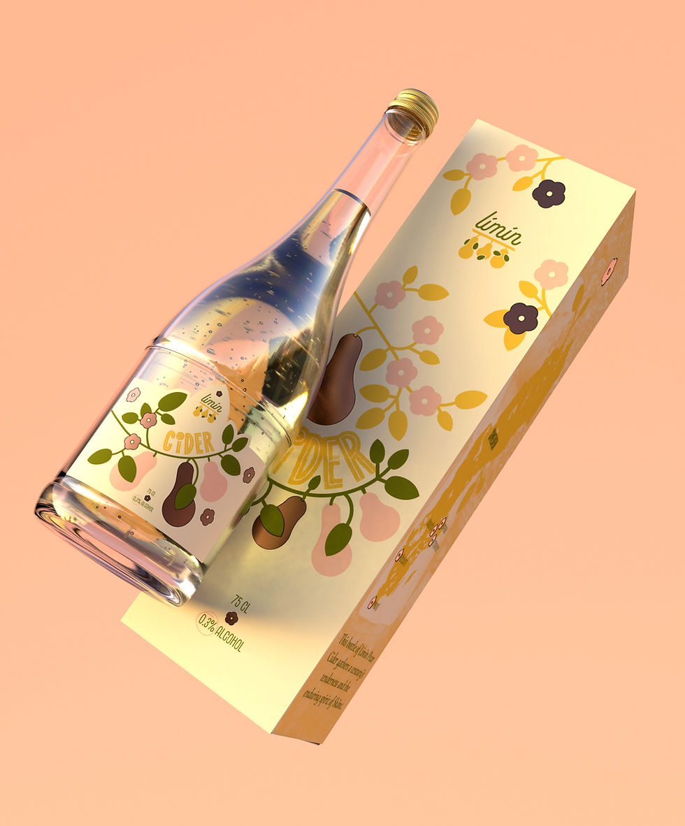Limin Box and Bottle scandinavian packaging design