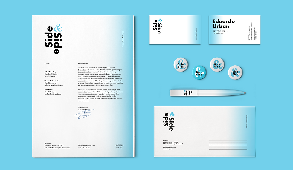 Side & Side corporate branding stationery