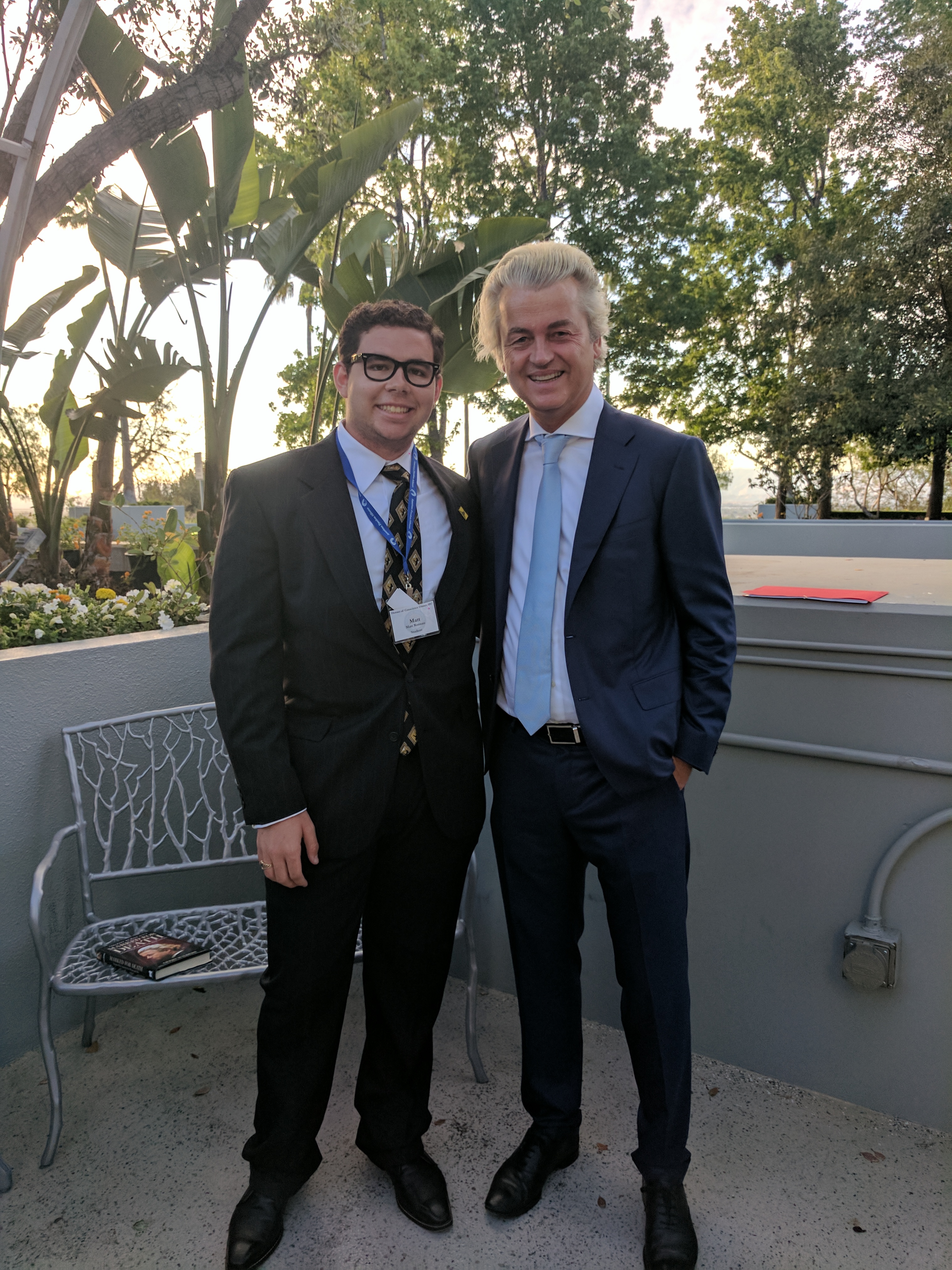 Matt with Geert Wilders