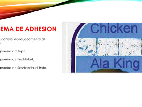 PROBLEMAS Y SOLUCIONES IMPRESIÓN FLEXOGRÁFICA (ADHESIÓN)
