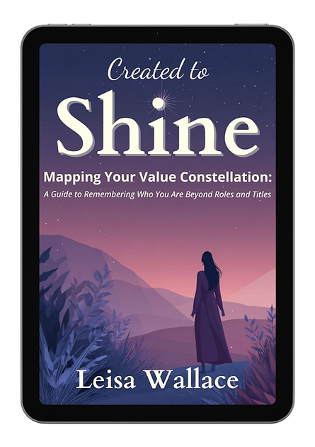 Book cover for 'Created to Shine' a guide on self-worth and purpose for women.