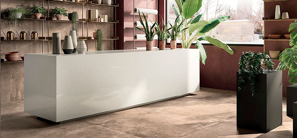 Миниатюра: Рабочая поверхность из керамогранита  Absolute White Natural Keralini