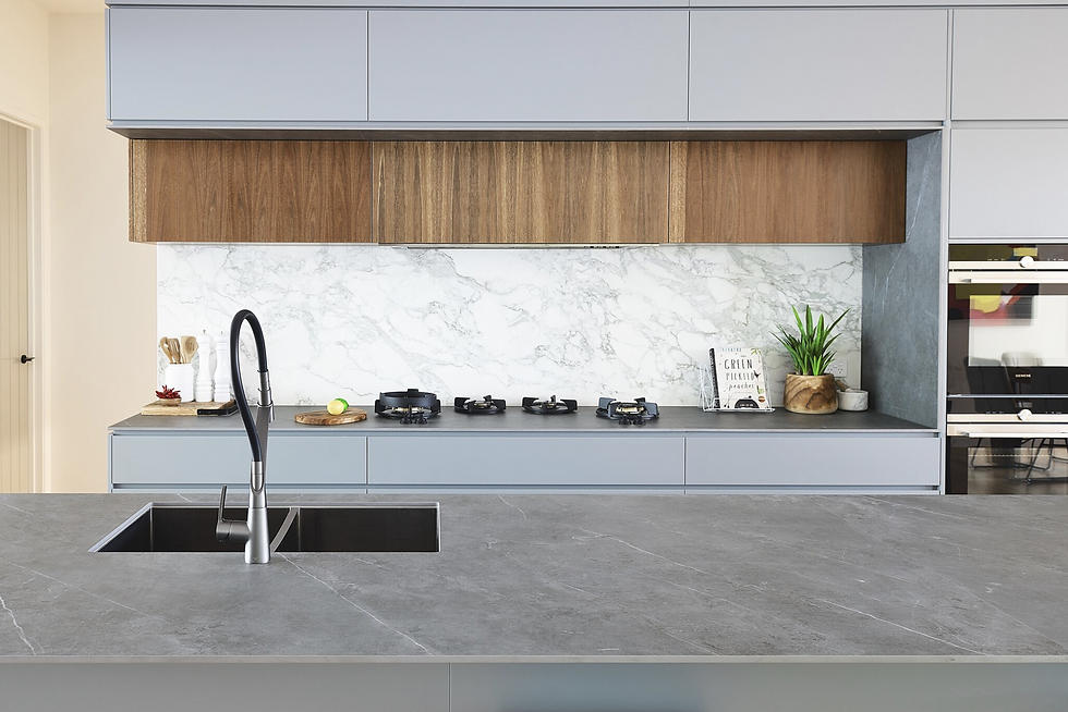 Миниатюра: Кухонная столешница с керамогранита  Naturali Pietra Grey Laminam
