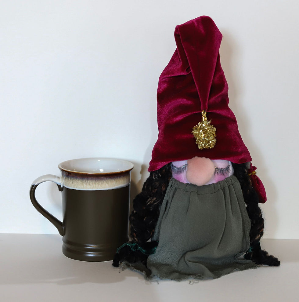 Thumbnail: Juniper Mae- Handmade Woodland Christmas Gnome