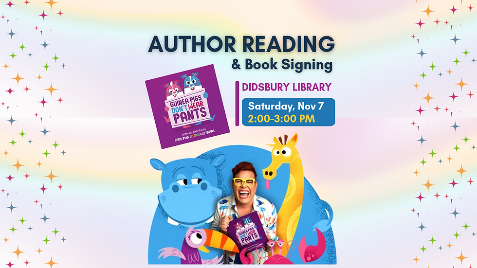 Chris Paul (RAINBOWS) Farias Author Reading and Book Signing