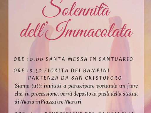 Solennità dell'Immacolata 2025