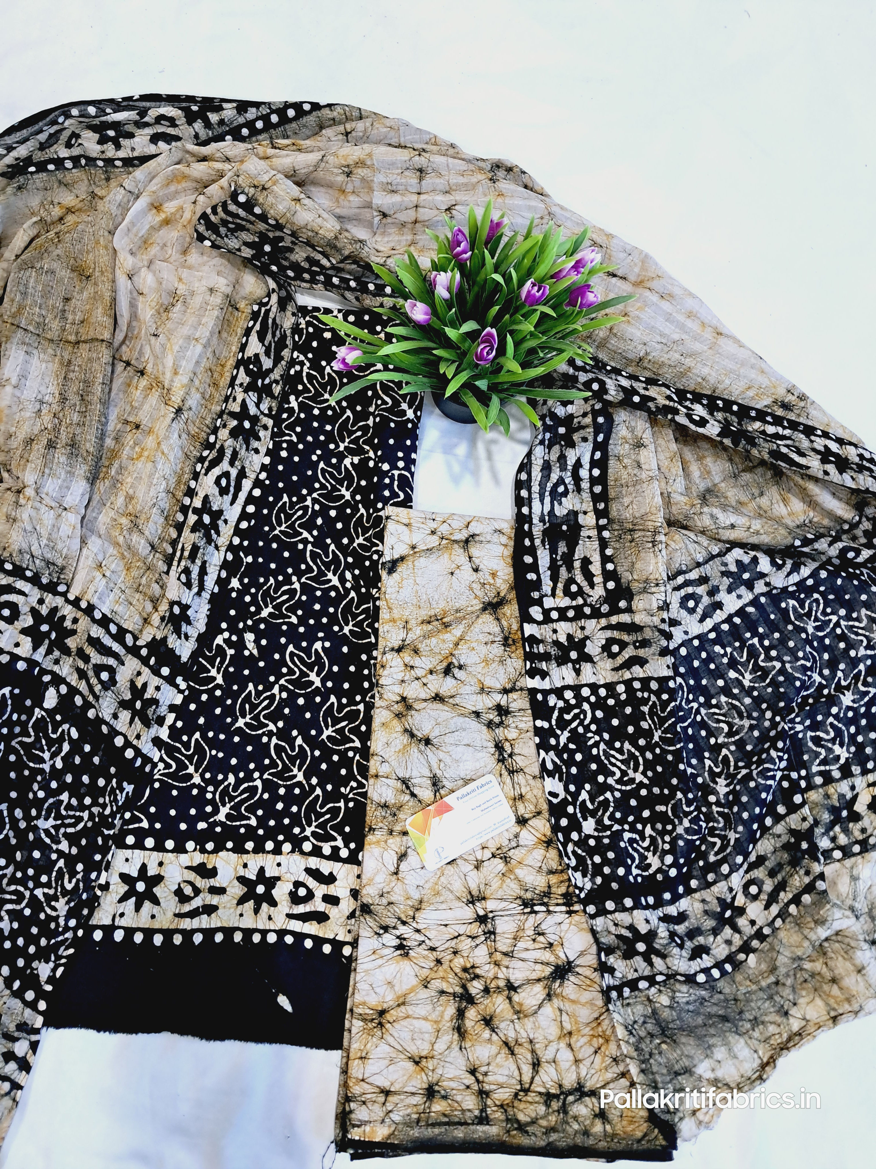 100% cotton Batik Print Suit - Unstitched with Stitching option