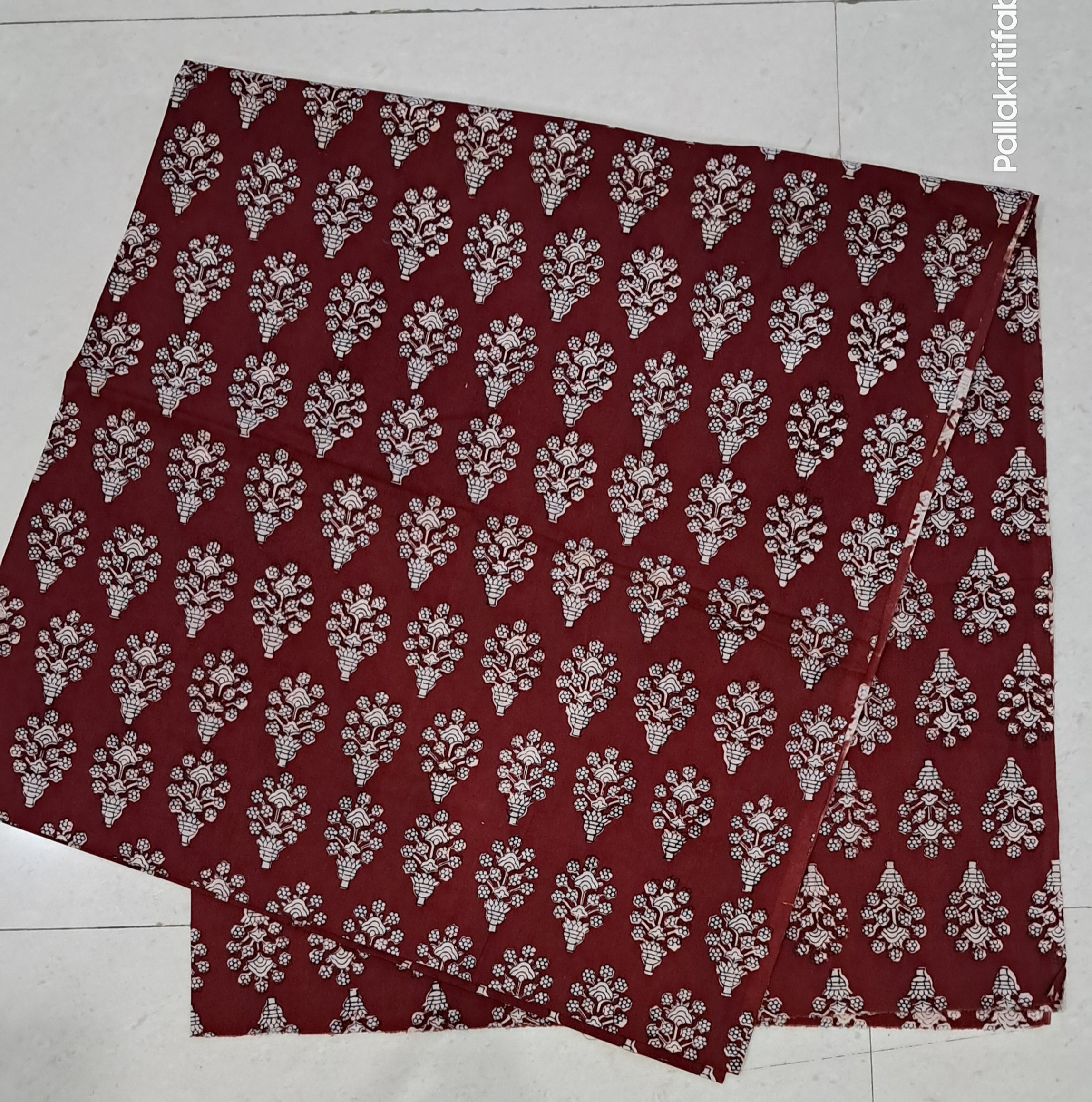 Bagh Print 100% Cotton only kurti fabric- Unstitched