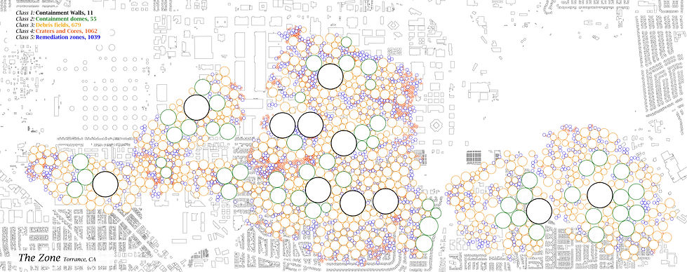A Superfund site is reimagined as a site for remediation, driven by a circle-packing algorithm