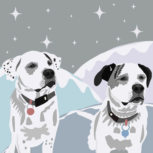 Custom Pet Portrait 2 pets | My Site
