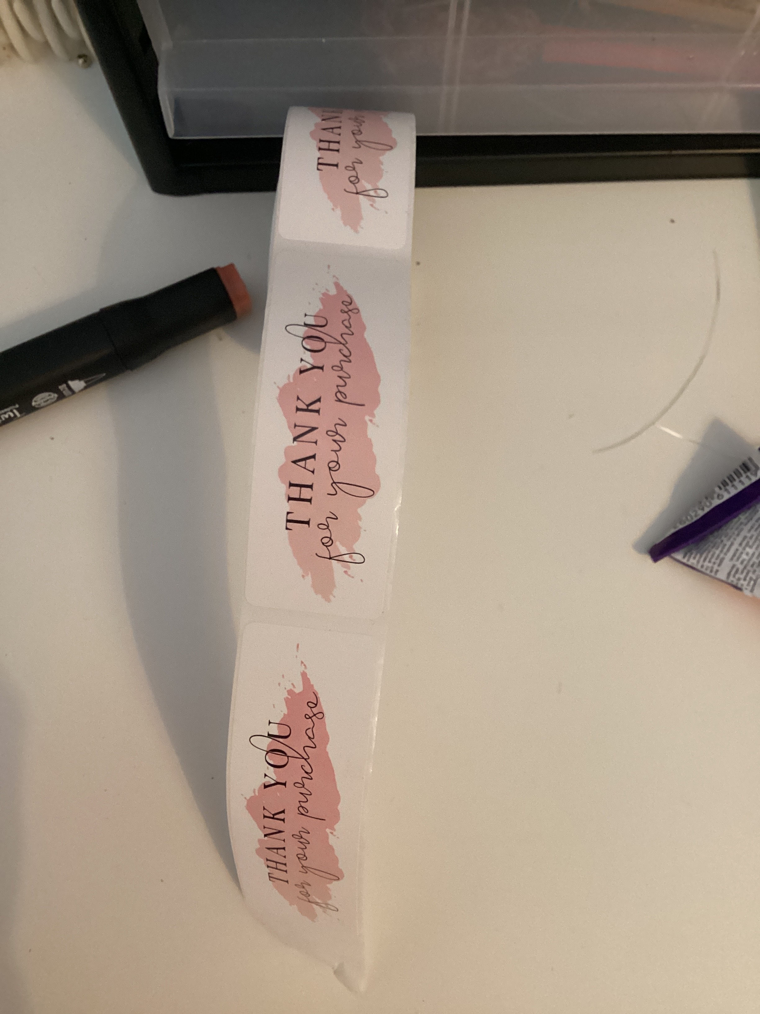 Thank you stickers per stuk 