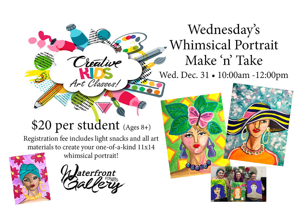 Wednesday's Whimsical Portrait Make 'n' Take