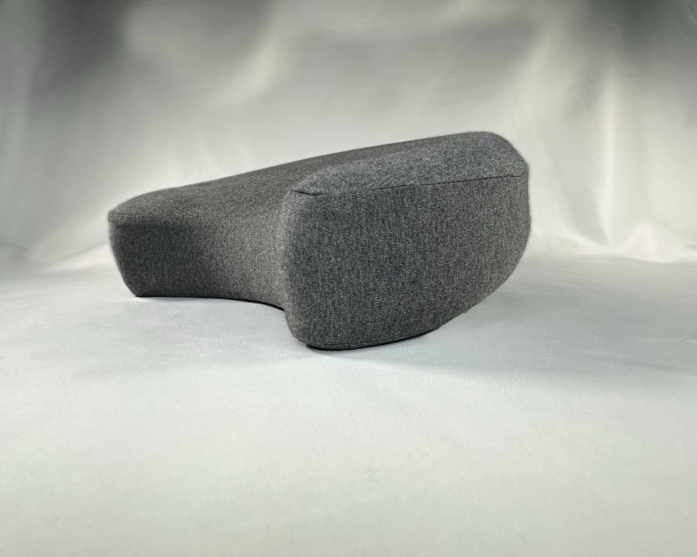 Thumbnail: Moon Pillow side view in gray