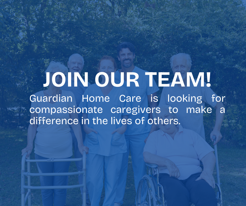 Graphic to encourage care givers to join our team