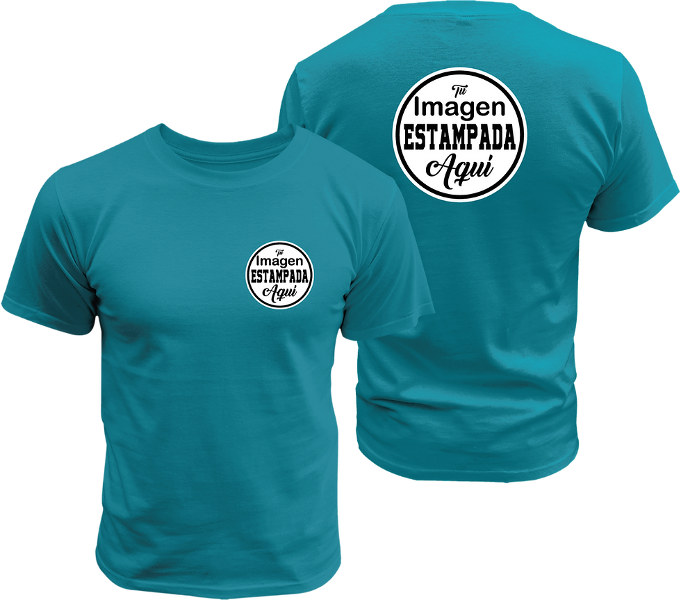 Miniatura: Playera T-shirt Estampado Personalizado En Corazón Y Espalda