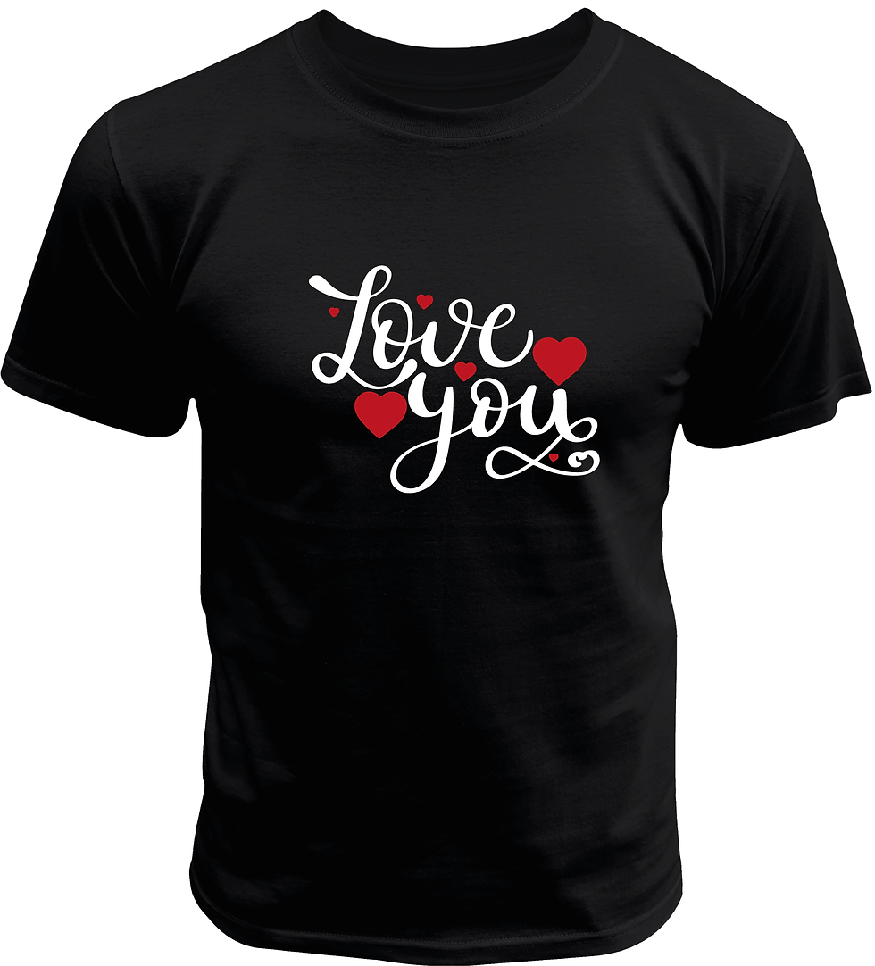 Miniatura: Playera Corazón Love You Te Amo