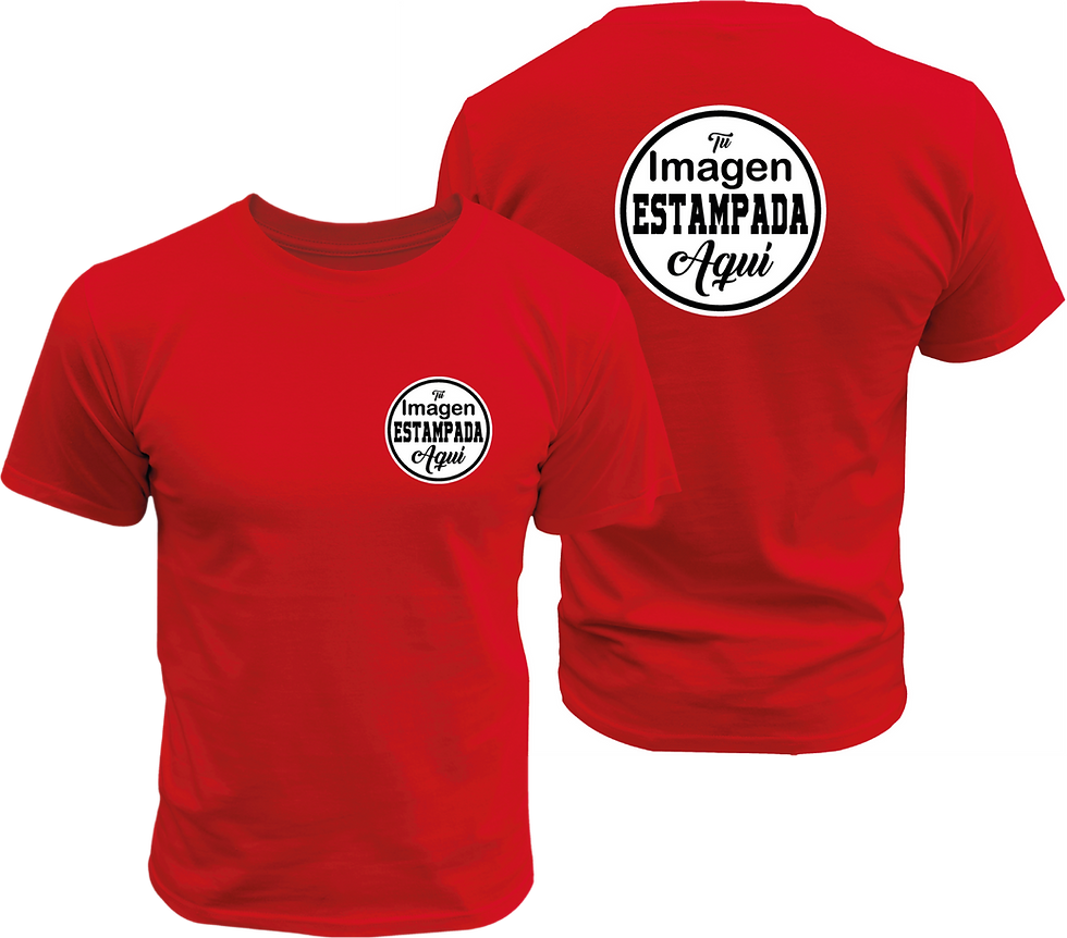 Miniatura: Playera T-shirt Estampado Personalizado En Corazón Y Espalda