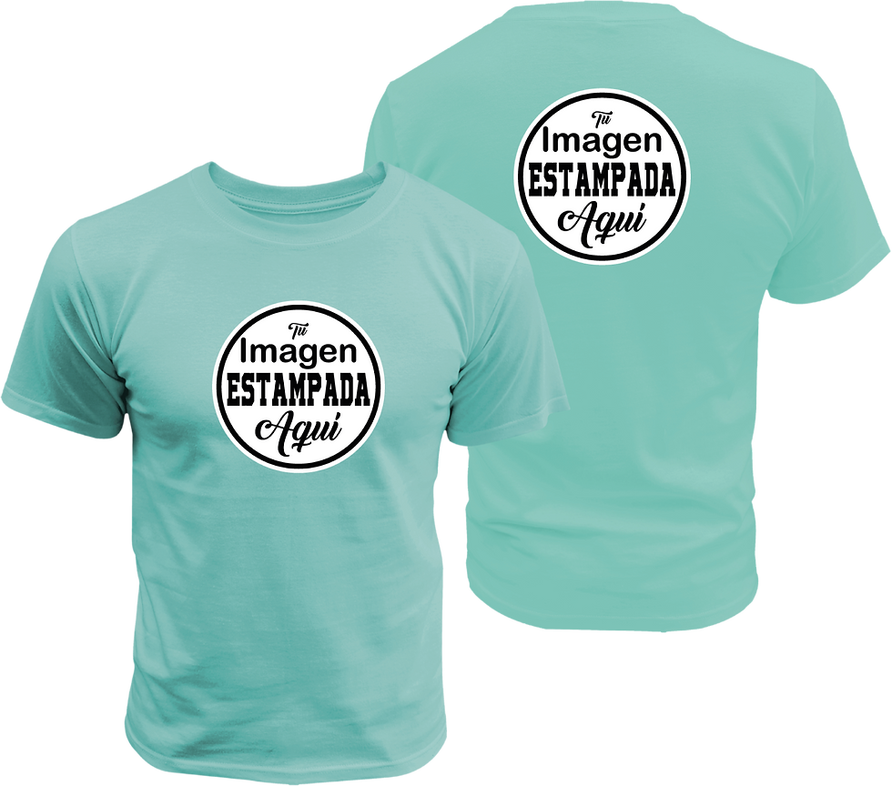 Miniatura: Playera T-shirt Estampado Personalizado En Pecho Y Espalda