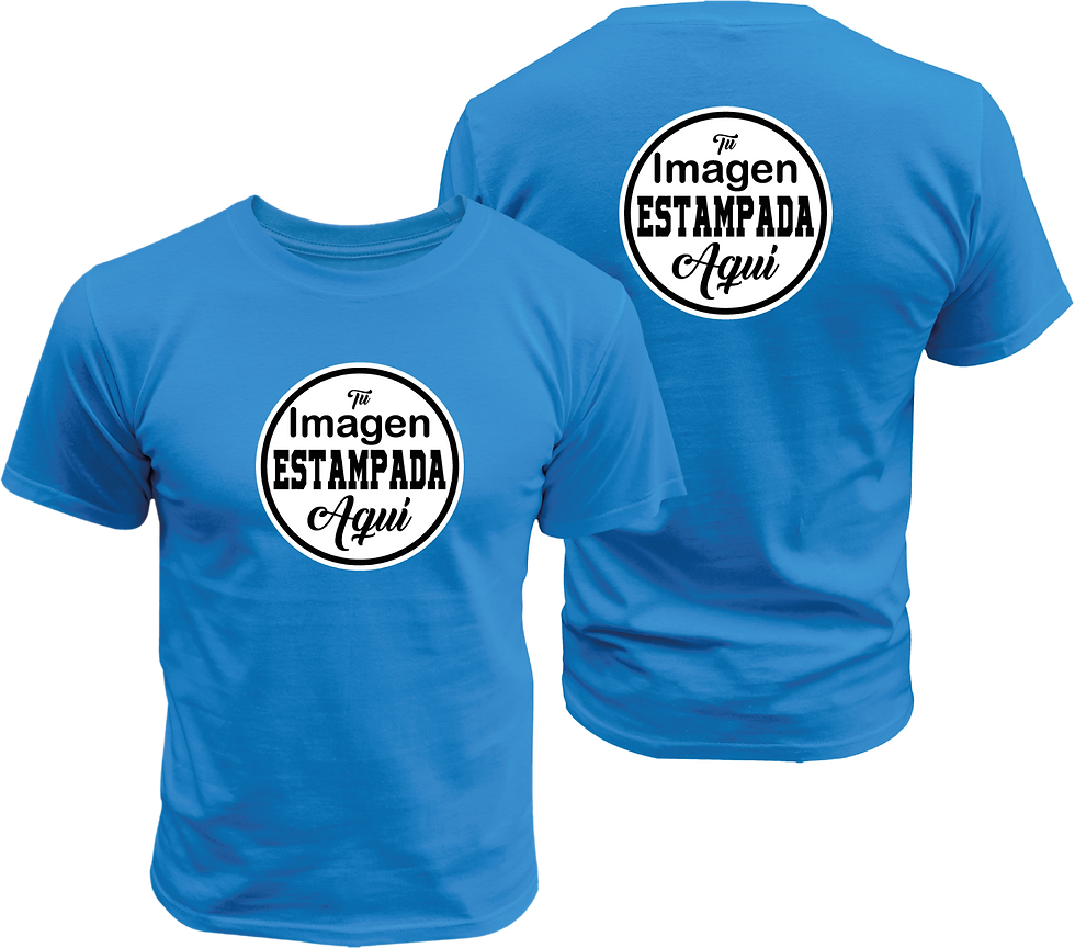 Miniatura: Playera T-shirt Estampado Personalizado En Pecho Y Espalda