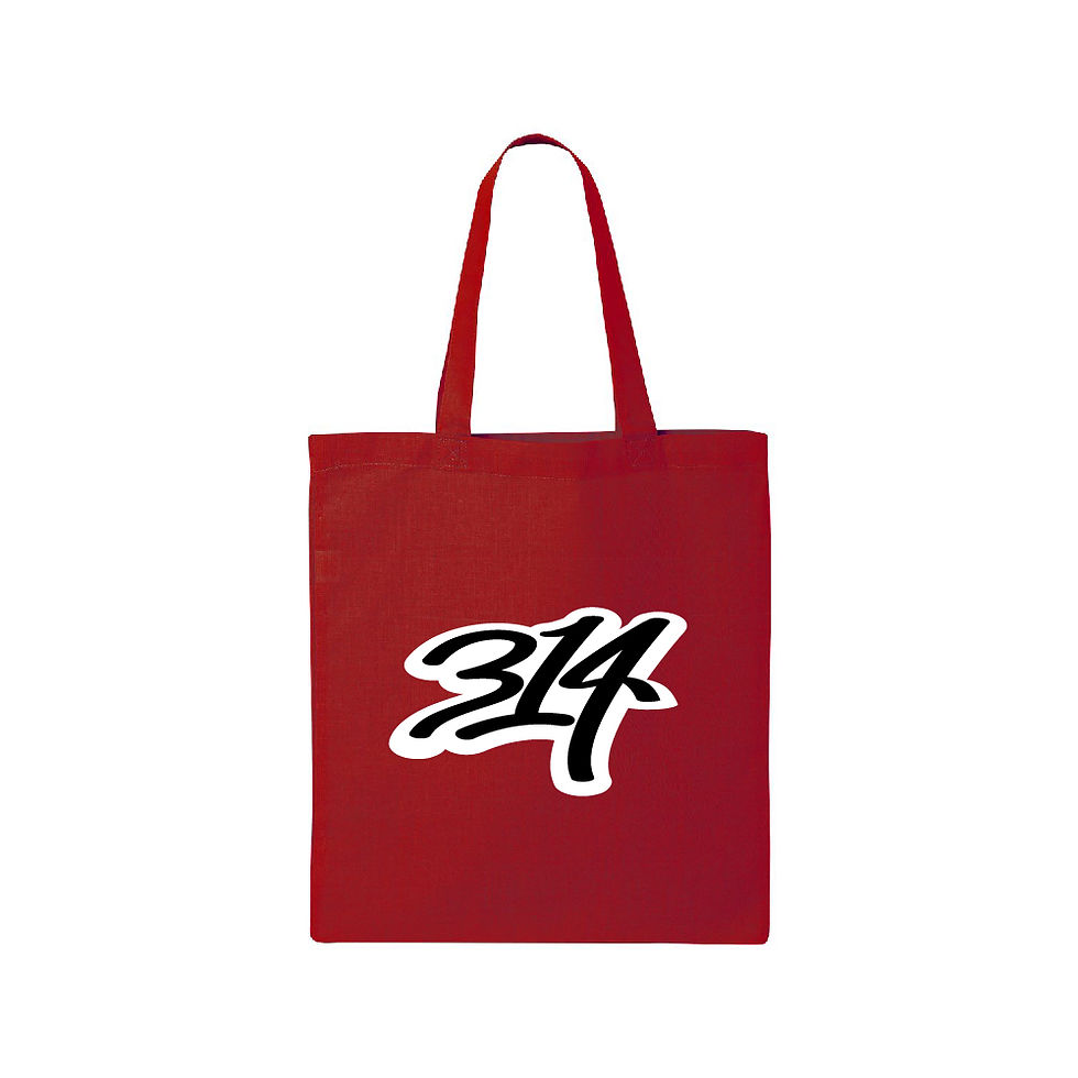 Thumbnail: 314 Area Code Saint Louis Tote Red