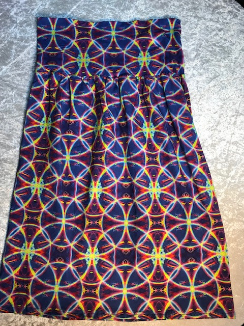Thumbnail: I'm A COTTON STATEMENT ART SKIRT . ONE OF A KIND.