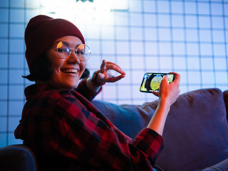 A teenager's study space using colour and light to help focus