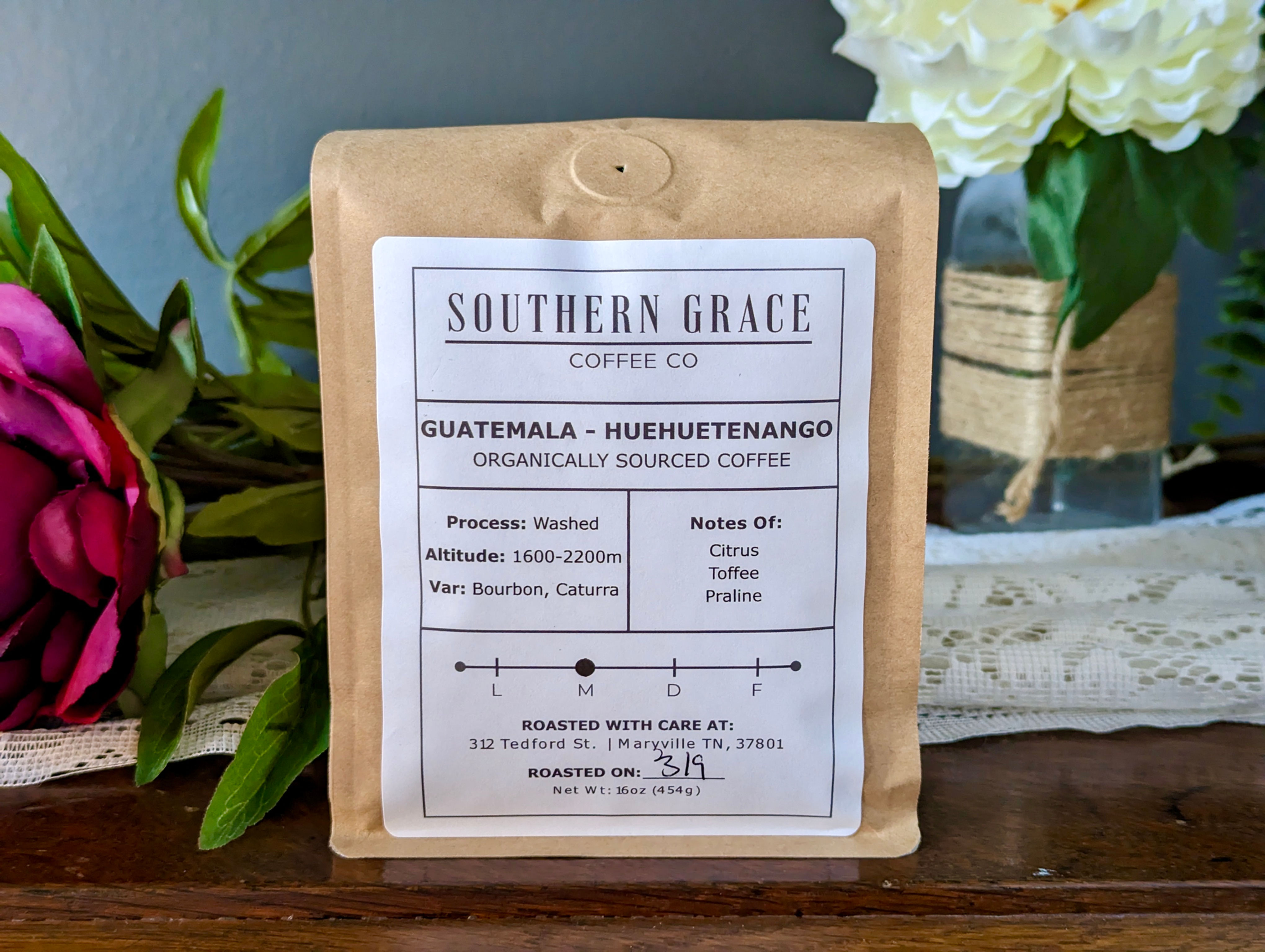 Guatemala - Huehuetenango (Whole Bean, Organically Sourced  Coffee)